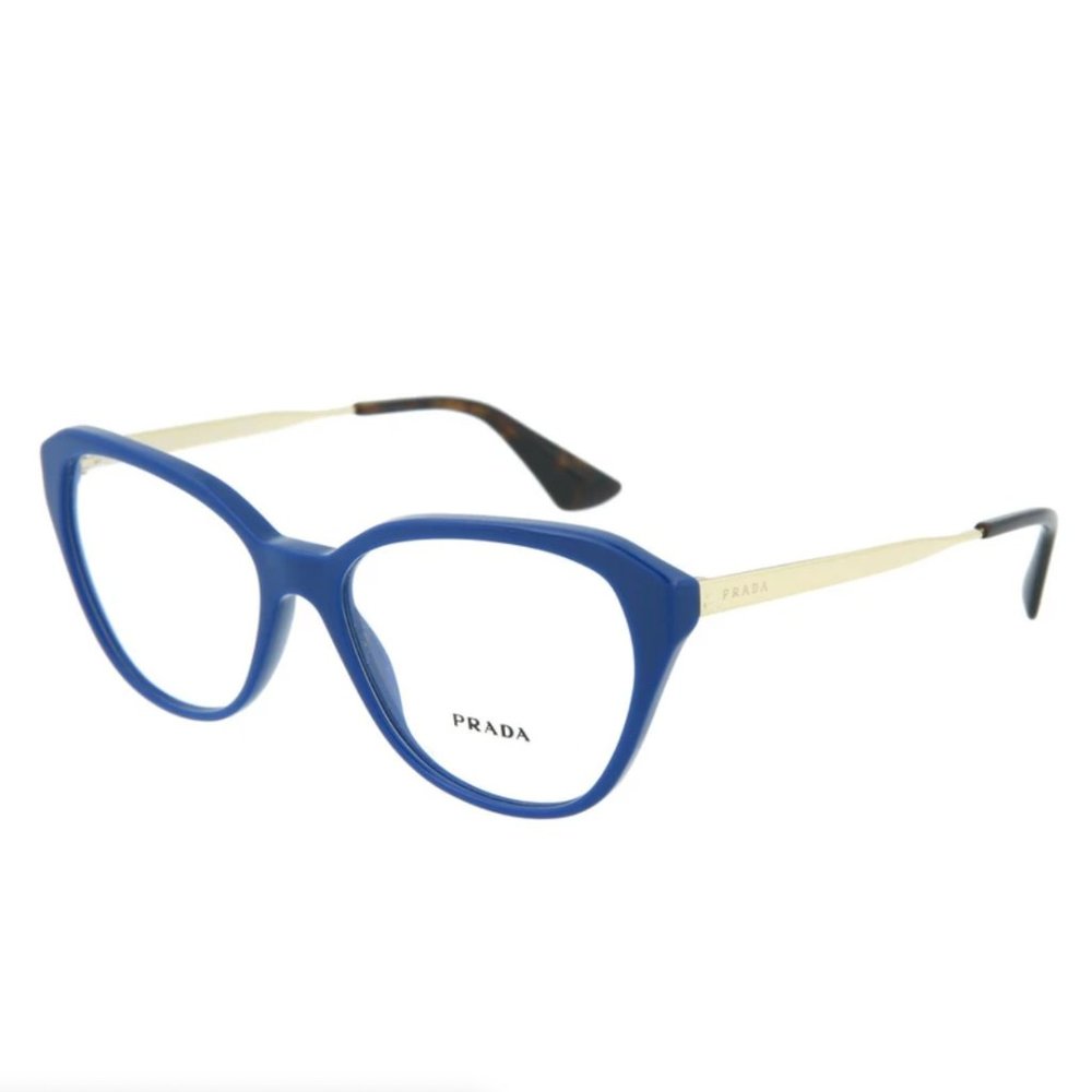 Prada Unisex Blue Square Eyeglasses! - Picture 1 of 4